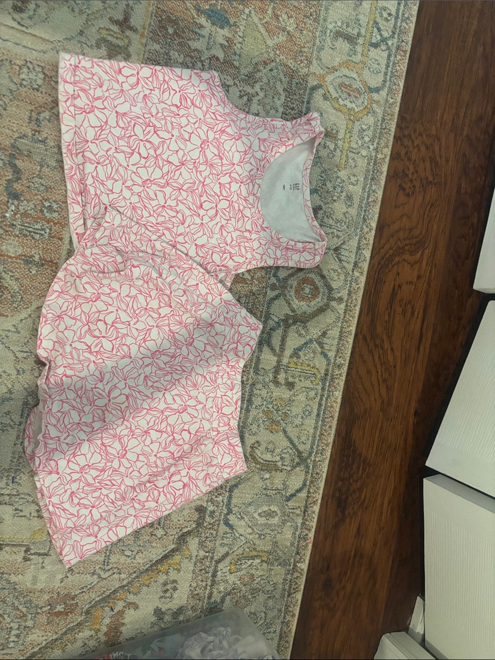 GAP Pink and White Floral Kids Matching Set
